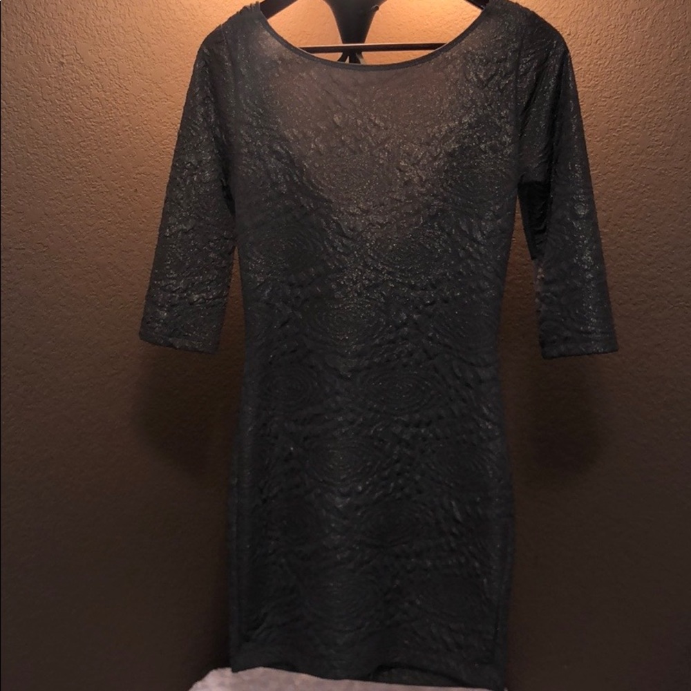 Nude Golden sparkle Mini Dress